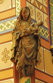 rzeźba Madonny z Dzieciątkiem z pocz. XV w.